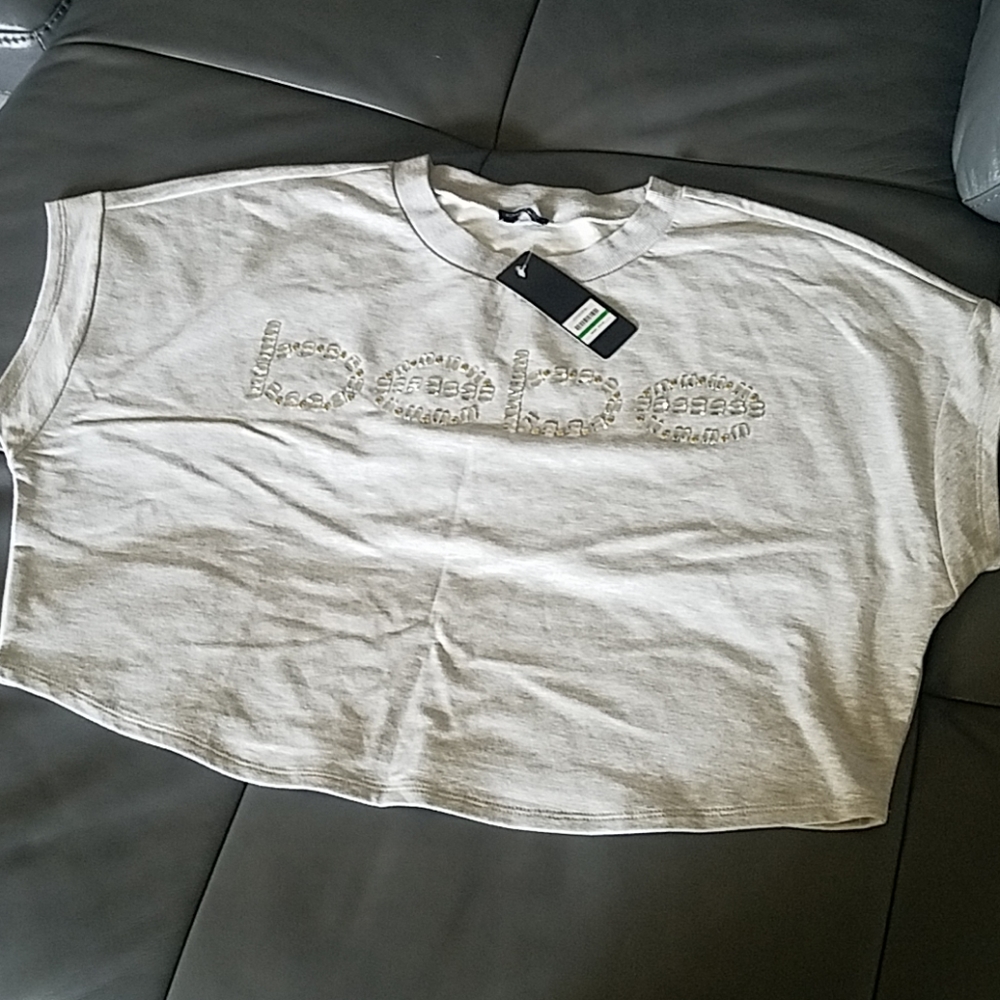BEBE Crop Top L NWT